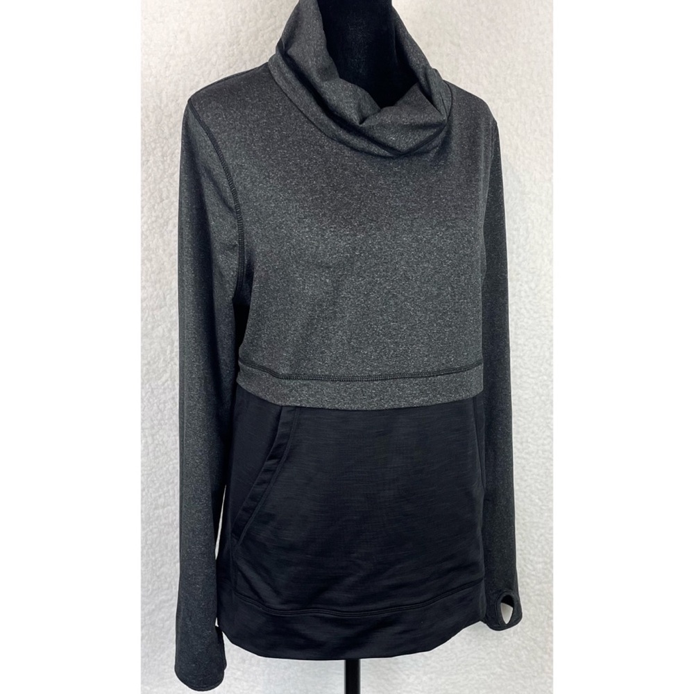 COTTON ON BODY • Black/Grey Pullover Cowl-neck Athletic Sweater, M - Picture 8 of 14